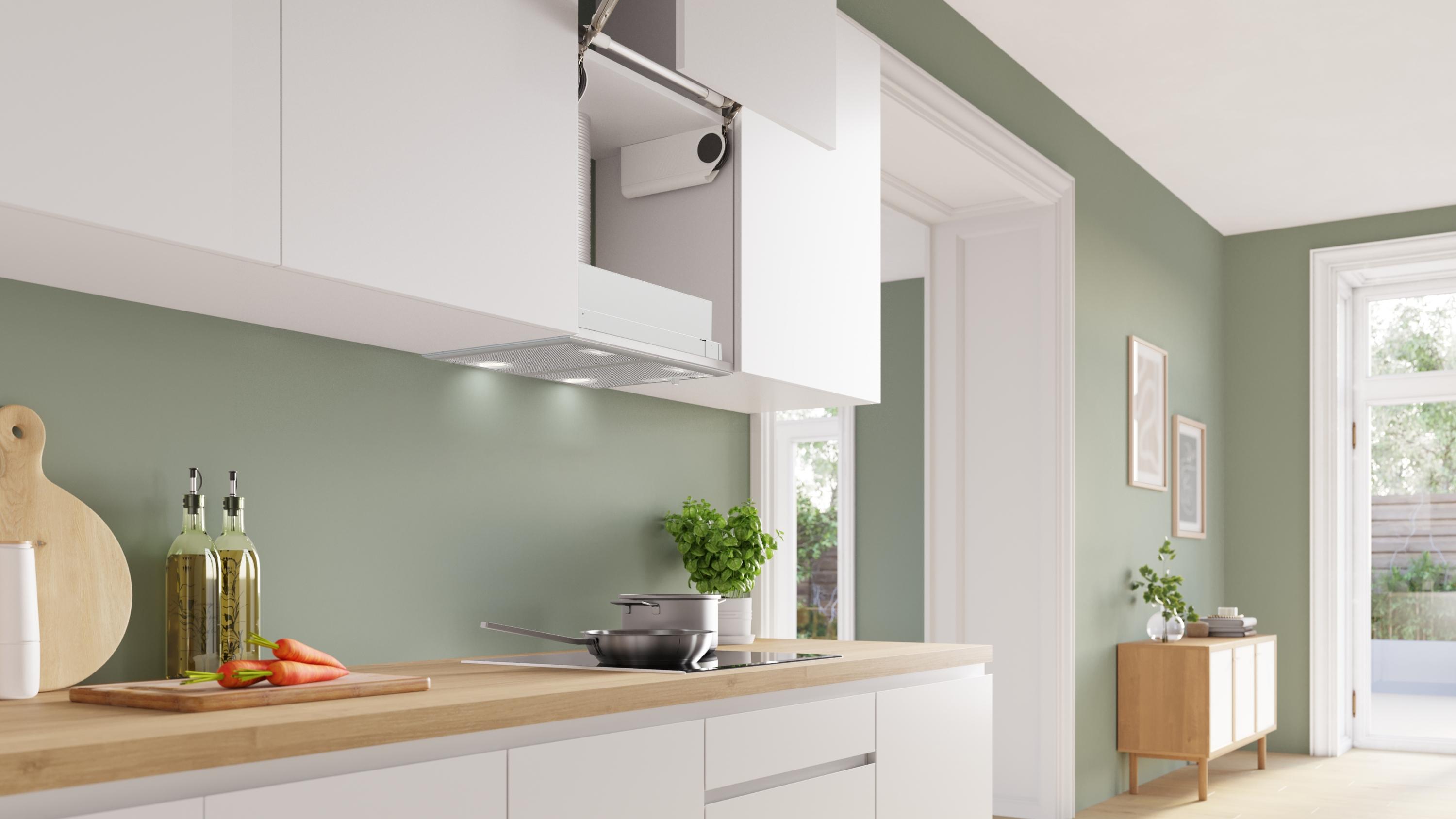 Bosch DHL555BM Serie 4, Dunstabzugshaube, 53 cm, Silber, metallisch