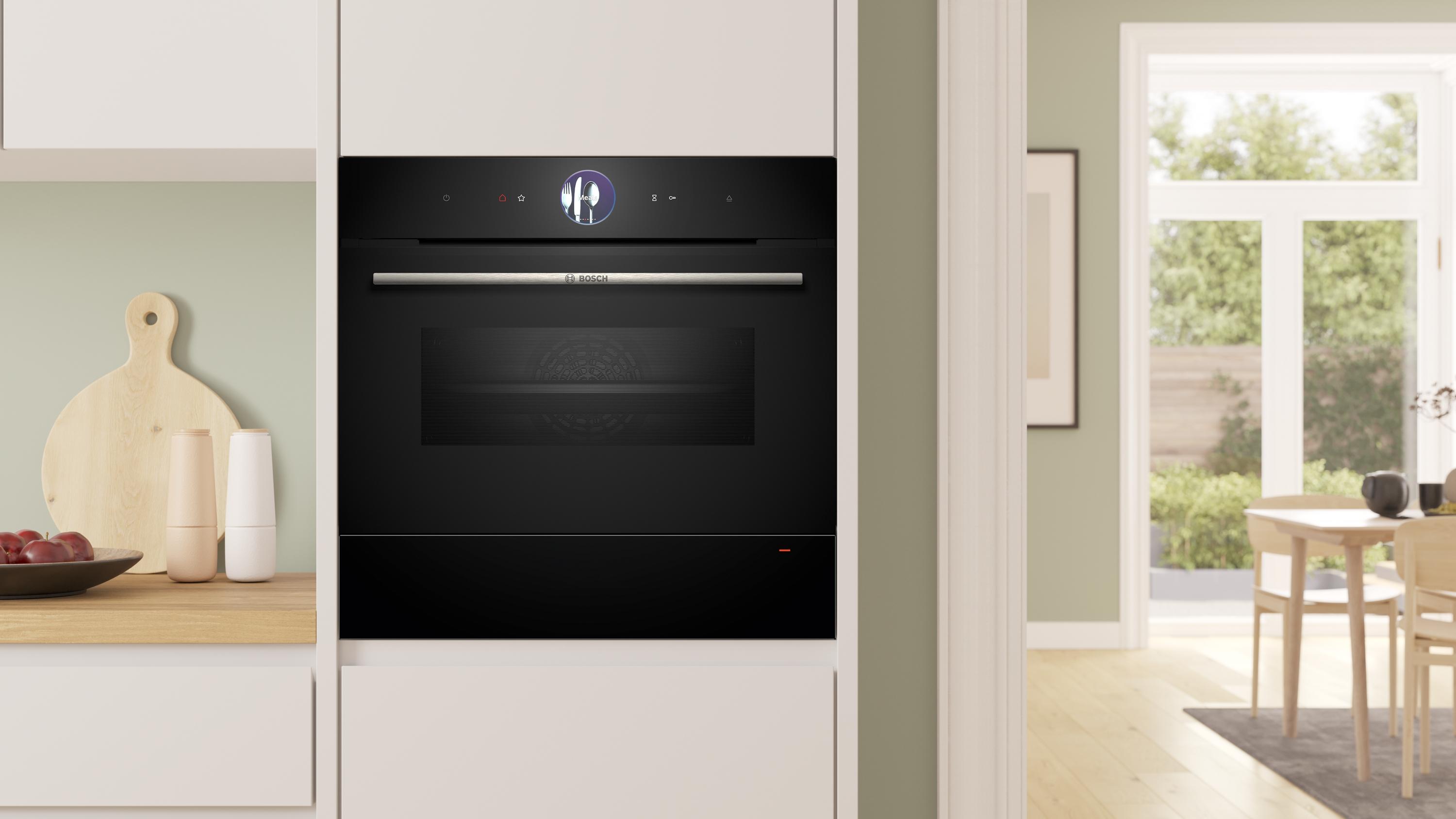 Bosch BIC7101B1 Serie 8 Wärmeschublade 60 x 14 cm Schwarz
