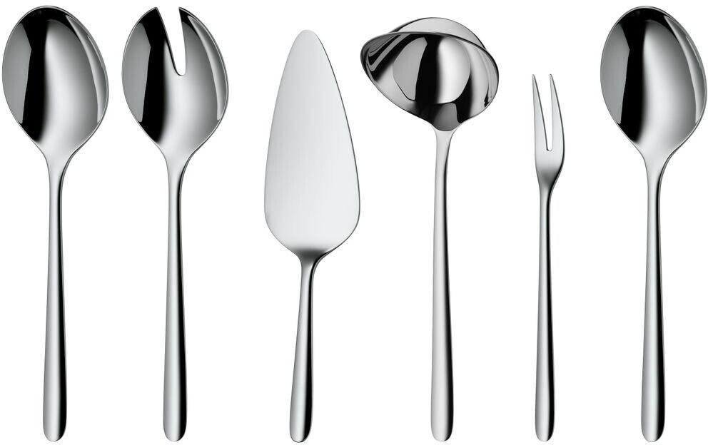 WMF Flame Plus Besteck Set 12 Personen, 66 teilig, 60 Teile mit Servierbesteck, Cromargan protect po