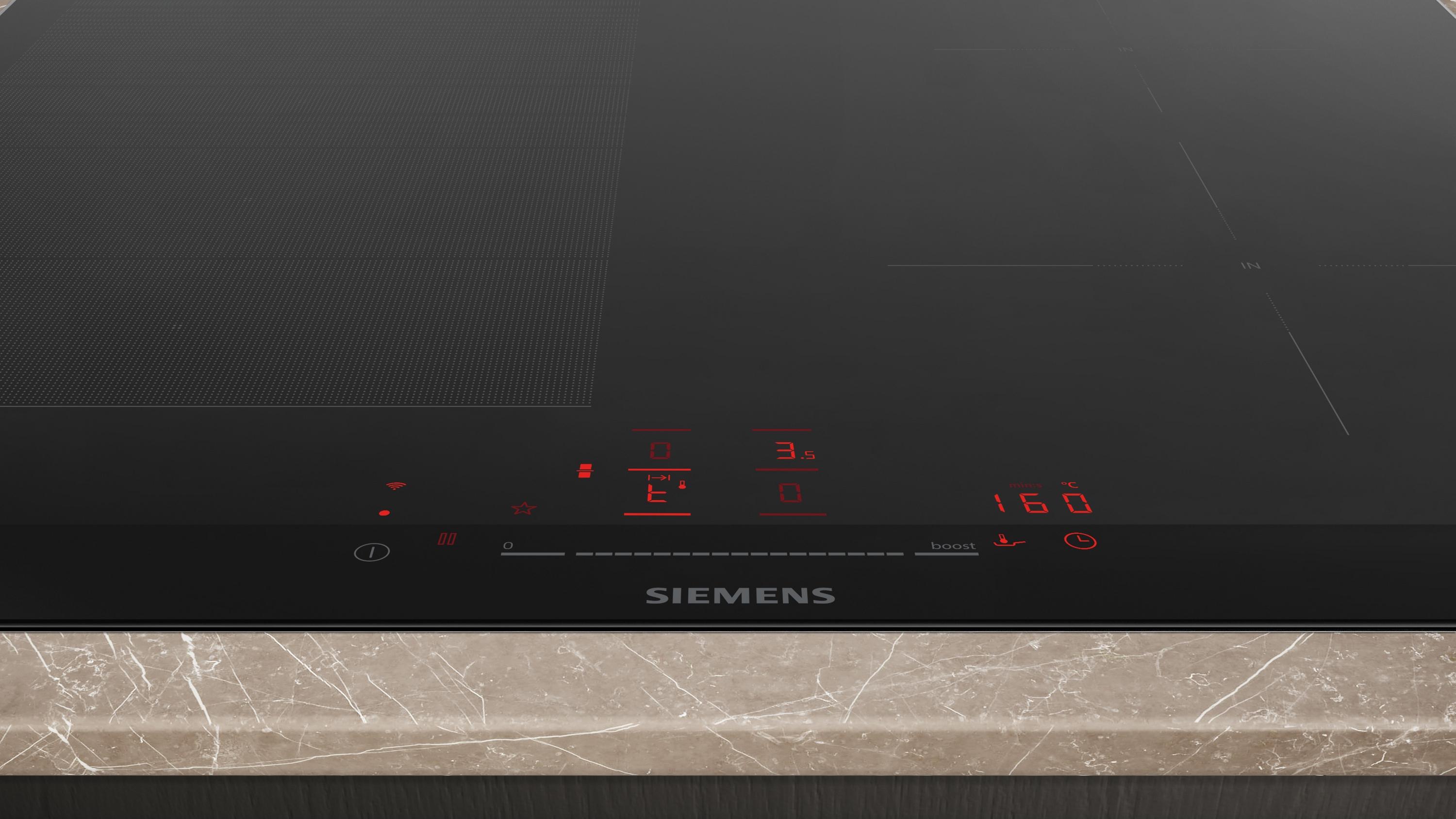 Siemens iQ700 EX675HEC1E Kochfeld Schwarz Integriert 60 cm Zonen-Induktionskochfeld 4 Zone(n)