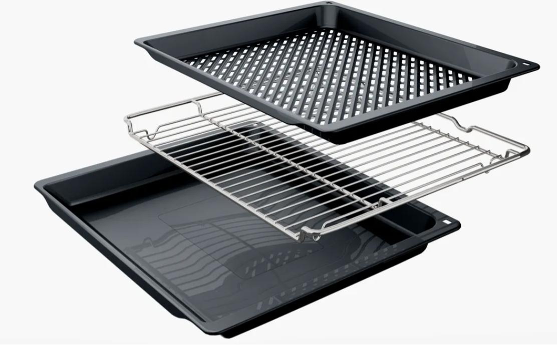Bosch HBG536EB4 Backofen mit Air Fry Versenkknebel und 3D-Heißluft Plus
