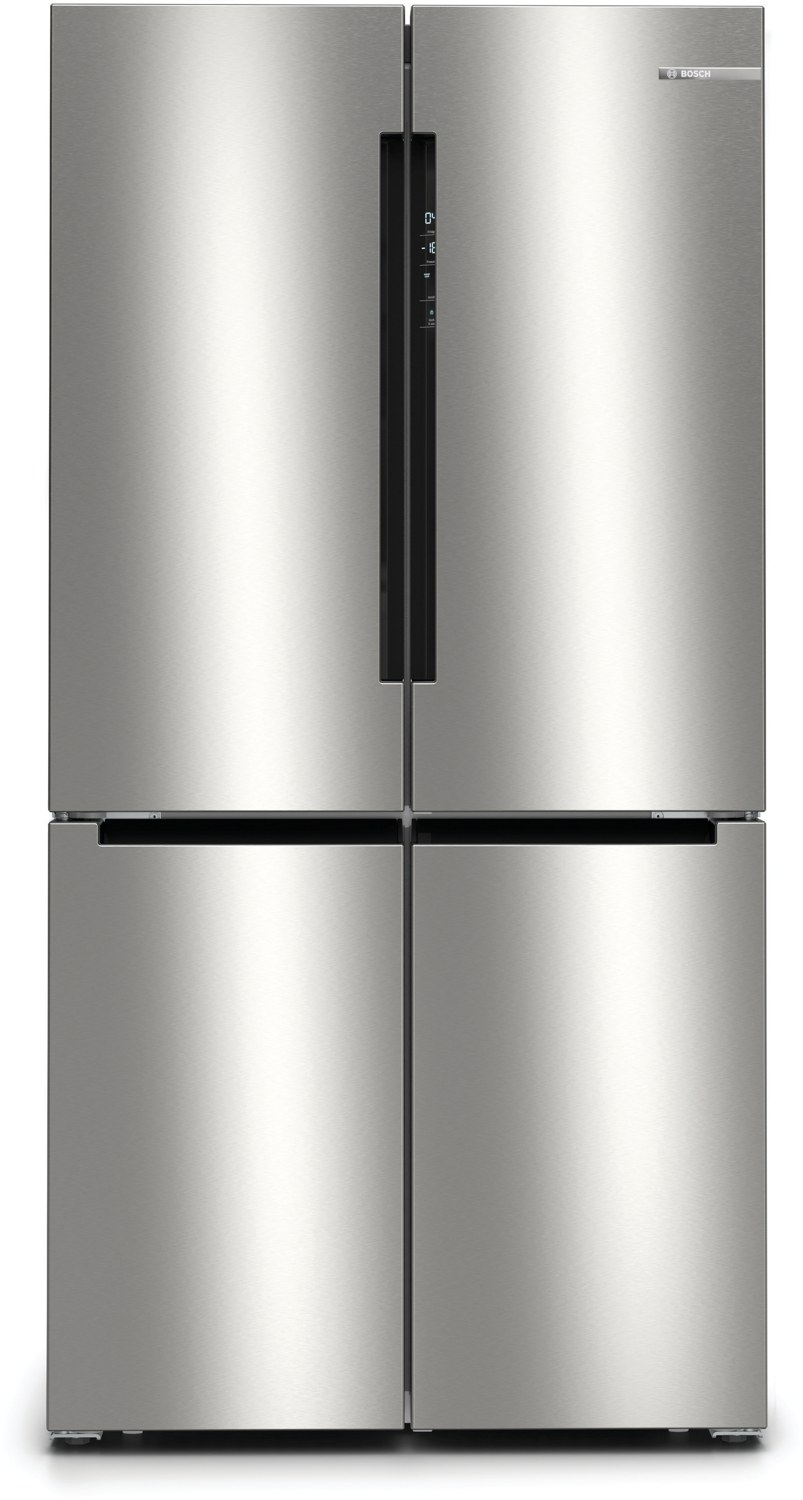 Bosch KFN96VPEA Stand Kühl-Gefrierkombination, 605 L, 91 cm breit, NoFrost, LED-Beleuchtung, SuperKühlen, VitaFresh, Edelstahl-Look