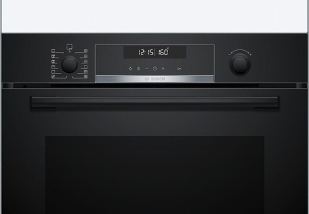 Bosch HBG578BB3 Serie 6 EEK: A+ Einbaubackofen, 71 L, 60 cm breit, 3D-Heißluft, Air Fry, Versenkknebel, Pyrolytisch + Hydrolytisch, schwarz