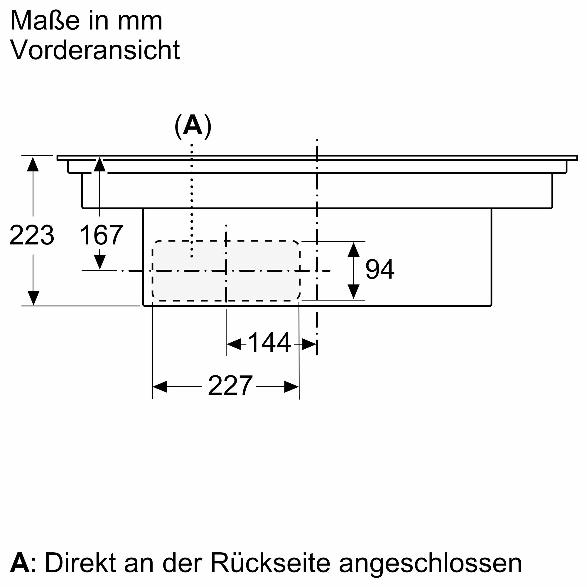 Neff V58NHQ4L0 N 70, Induktionskochfeld mit Dunstabzug, 80 cm, Rahmenlos aufliegend