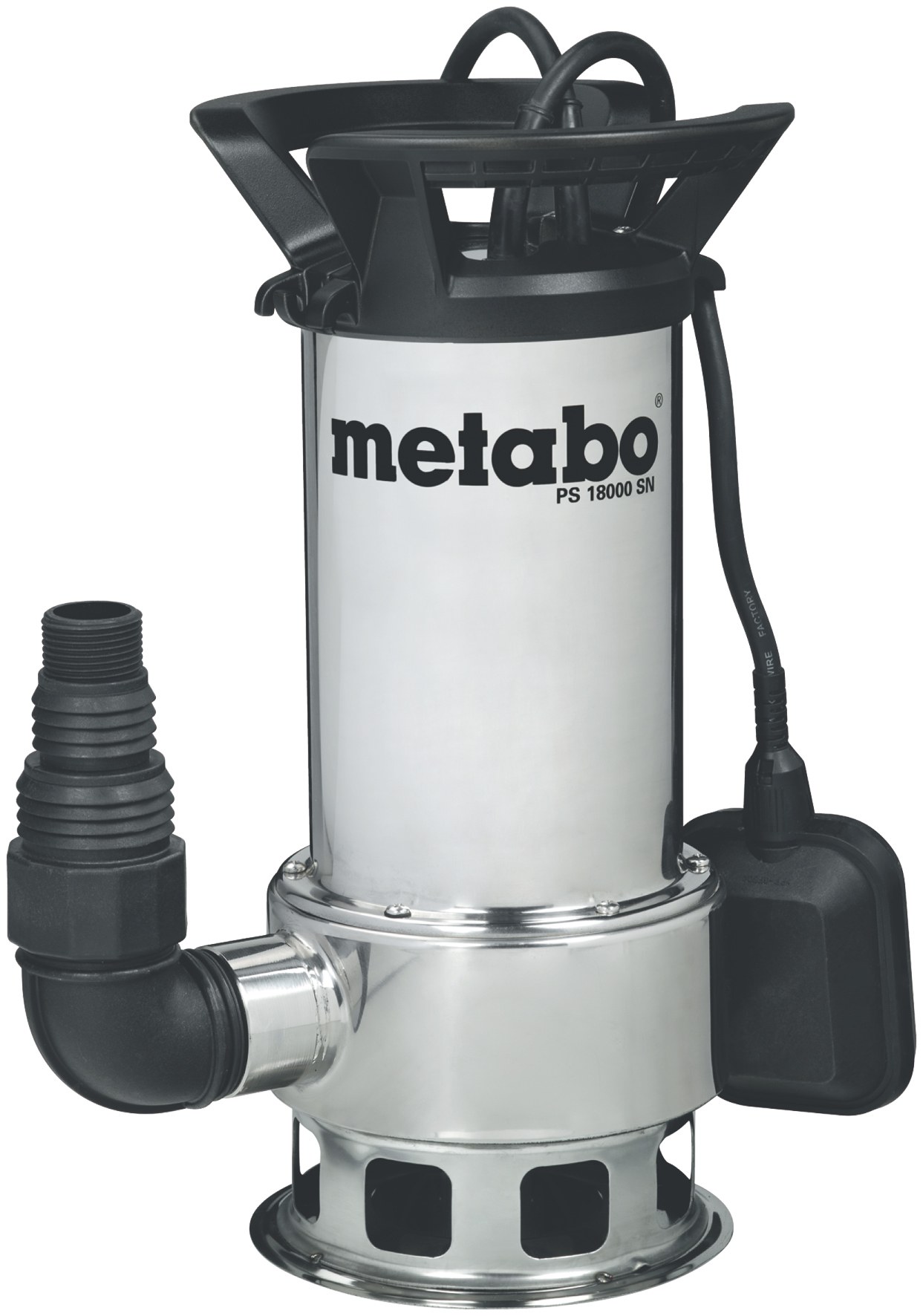 Metabo Schmutzwasserpumpe PS 18000 SN, 1100 W, Ø 35mm Fremdkörper, 1,1 bar, 19000 l/h