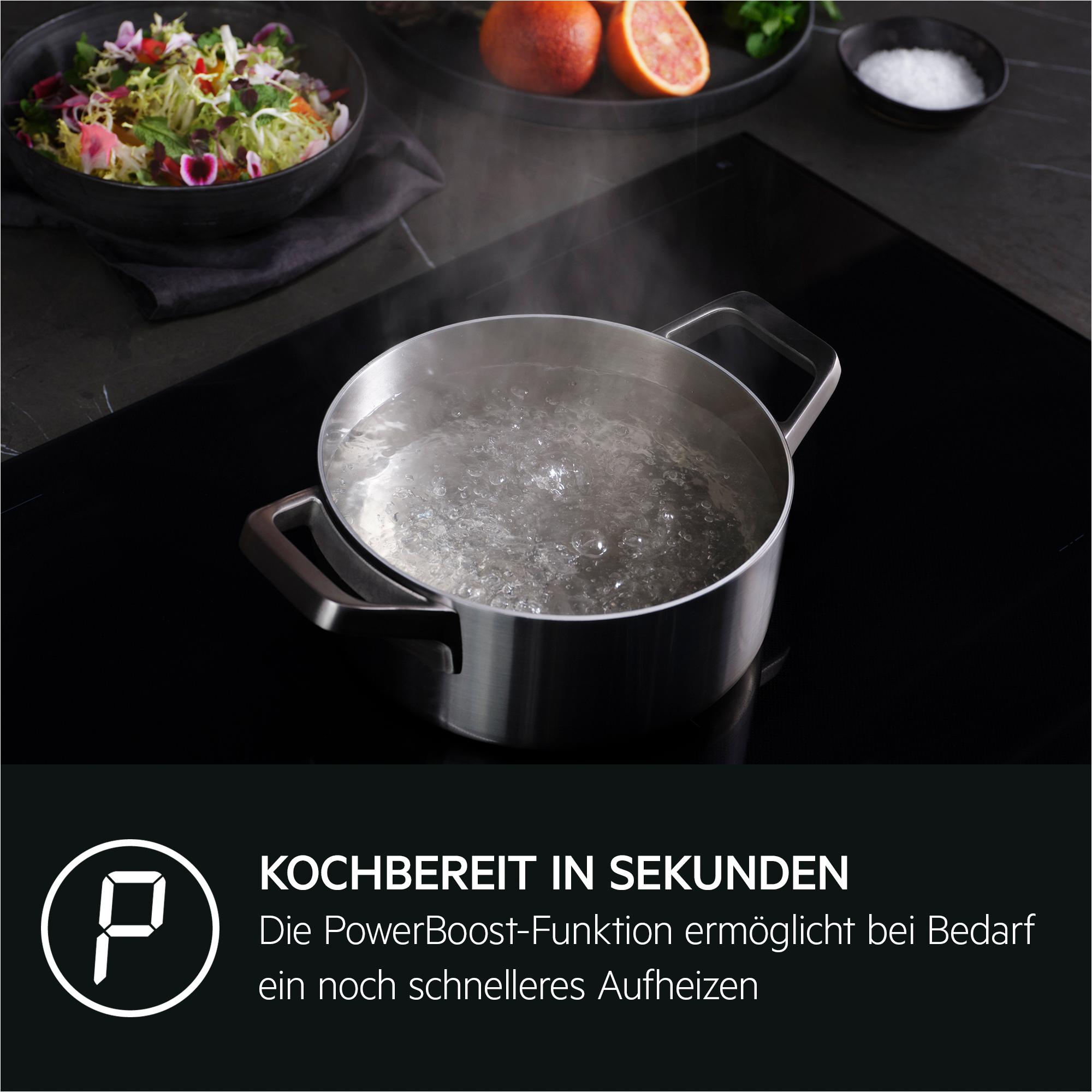 AEG TII84B0FFZ SaphirMatt® Autarkes Induktionskochfeld Hob²Hood 80 cm