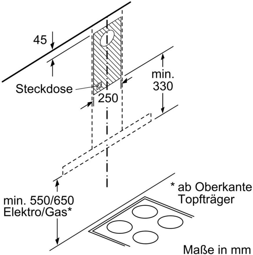 Siemens LC97BHM50 iQ300 Dunstabzugshaube / Wandhaube / 90 cm, B
