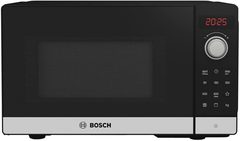Bosch FEL023MS2  Mikrowelle, 26 x 44 cm, 800 W, Drehteller 27 cm, Türanschlag Links, AutoPilot 8