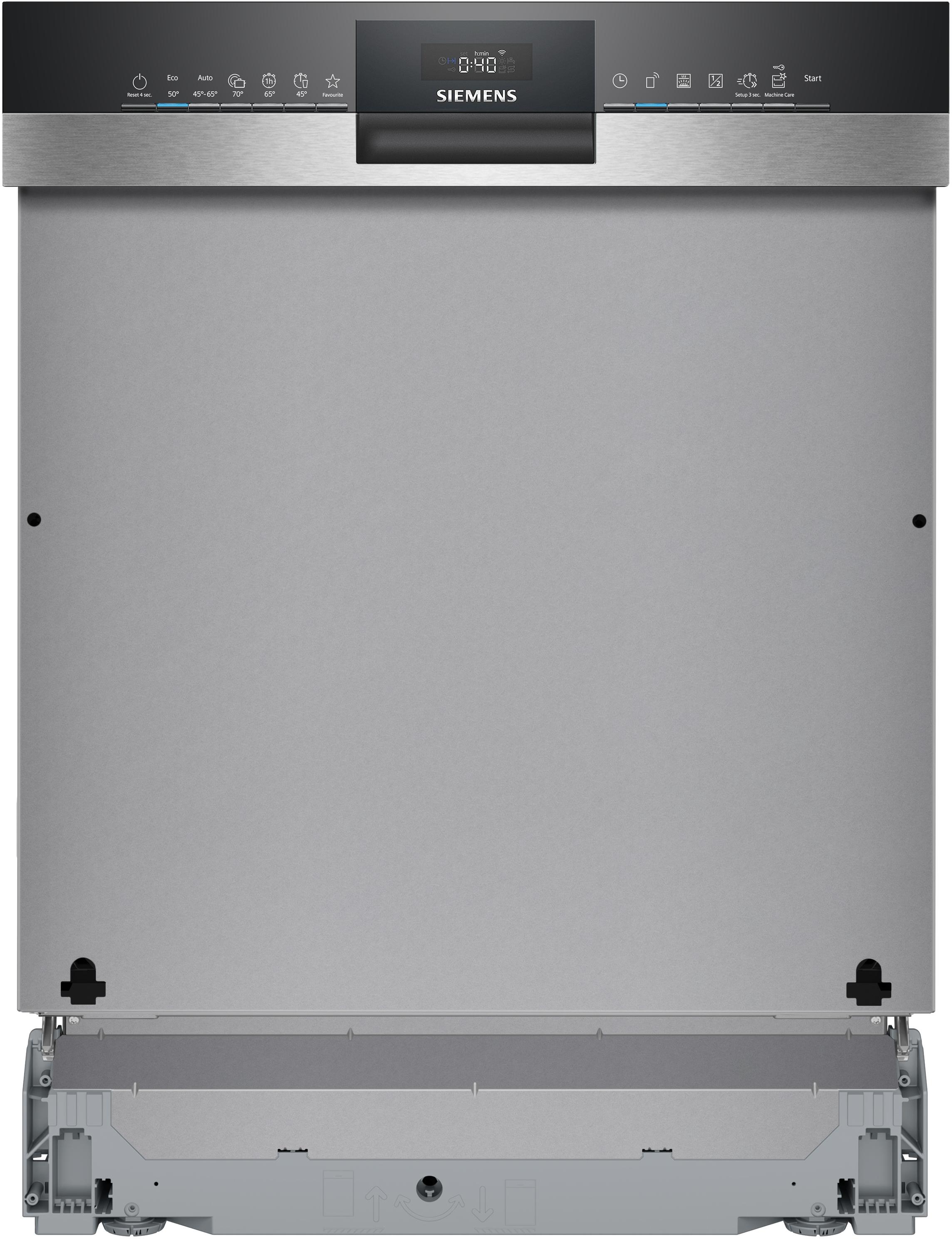 Siemens SN53ES04TE iQ300, Teilintegrierter Geschirrspüler, 60 cm, Gebürsteter Stahl