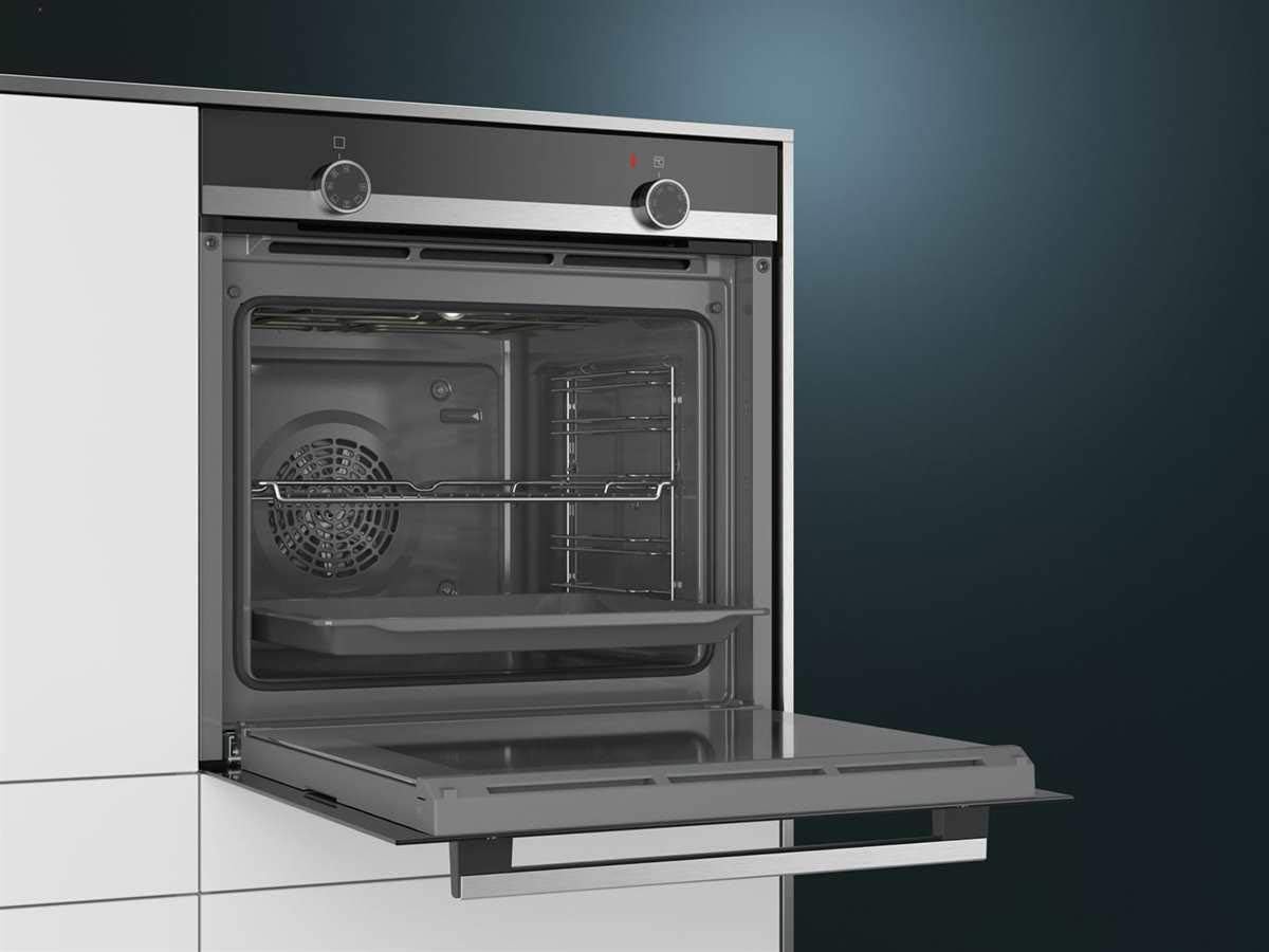 Siemens HB510ABR1 Einbau-Backofen, 71l, 60 cm breit, Schnellaufheizung, A