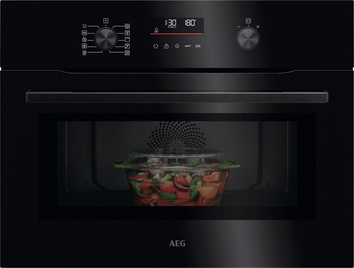 AEG NKO5N40K Backofen mit Mikrowellenfunktion Series 5000 45cm 41 l 2650 W Schwarz