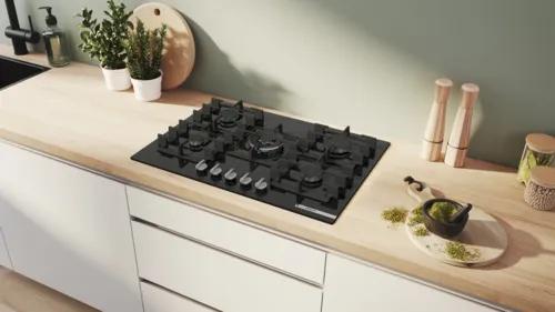 Bosch PPQ7A6I40 Serie 6  Kochfeld Schwarz Integriert 75 cm Gaskochfeld 5 Zone(n)