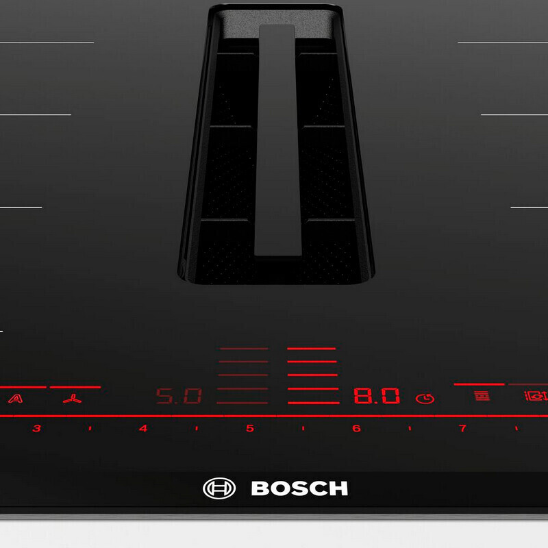 Bosch PXX875D57E Induktionskochfeld mit integriertem Dunstabzug 80 cm, B