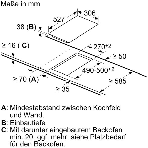 Bosch PKF375FP2E Serie 6 Domino-Kochfeld, 30 cm breit, PowerBoost schnelleres Kochen, DirectSelect