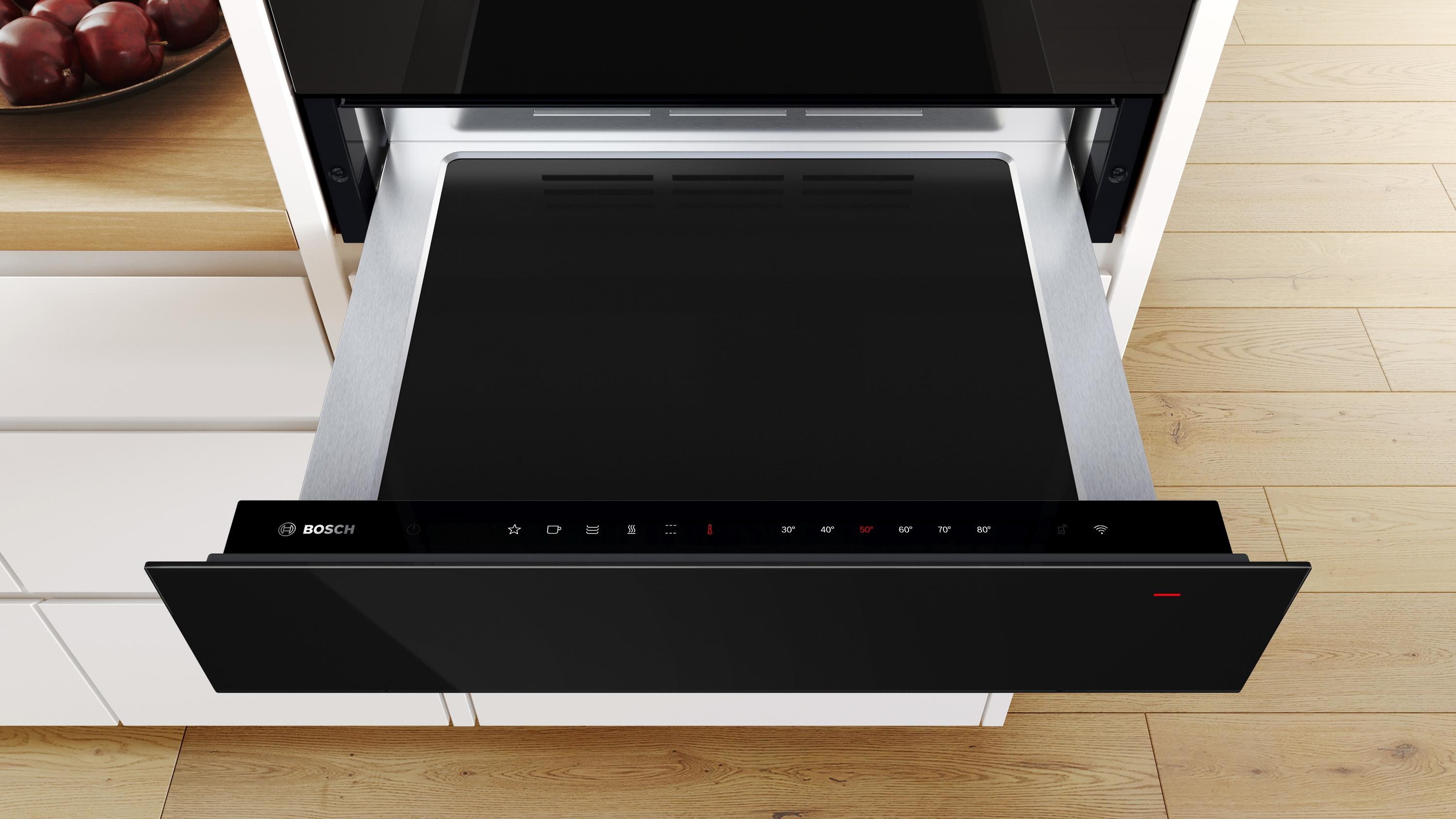 Bosch BIC7101B1 Serie 8 Wärmeschublade 60 x 14 cm Schwarz
