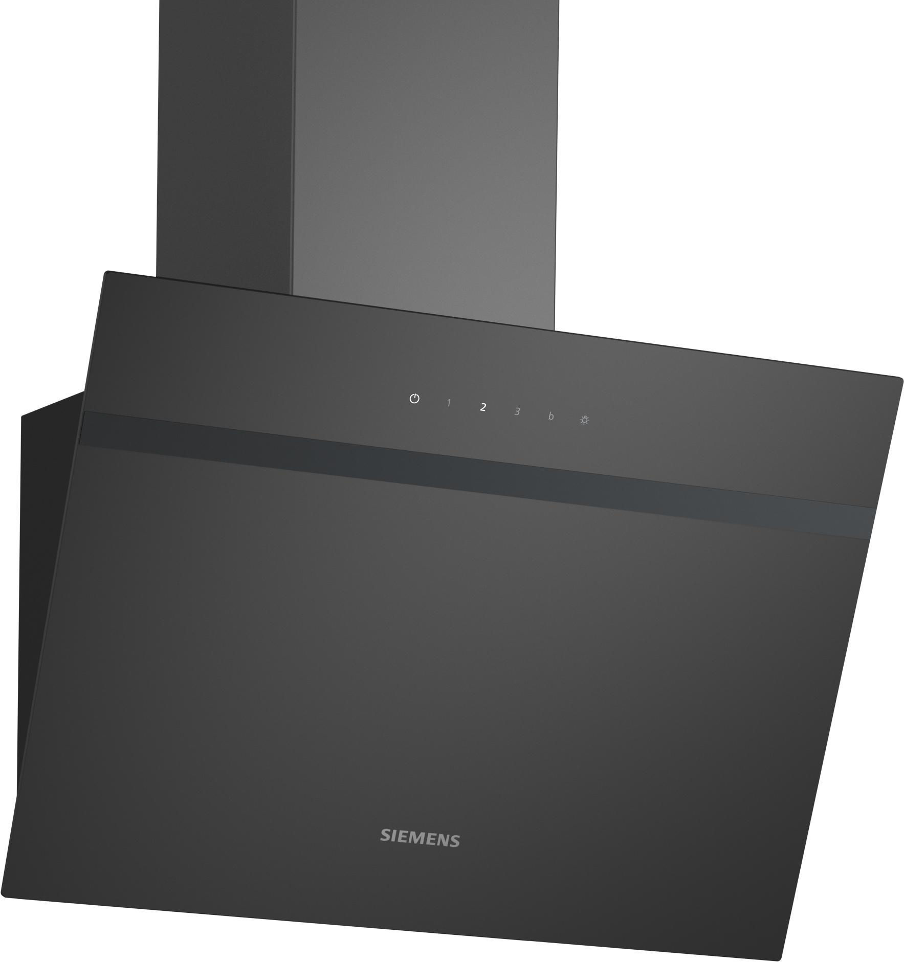 Siemens LC65KDK60 iQ100, Wandesse, 60 cm, Schwarz mit Glasschirm, Intensivstufe mit automatischer Rückschaltung, touchControl, LED-Beleuchtung