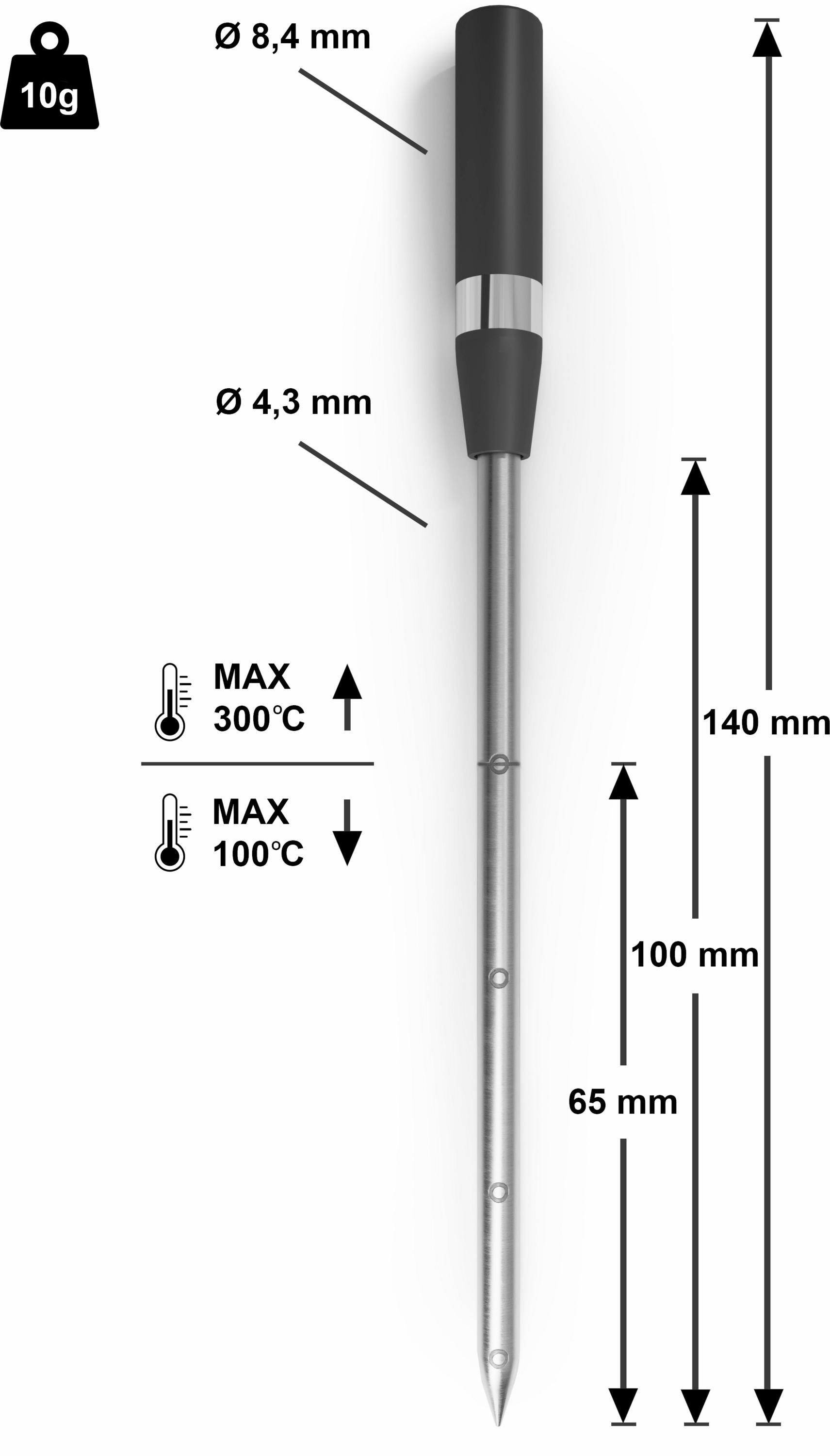 Siemens HZ32WA00 Bratenthermometer, kabellos, 150x19x52mm, spülmaschinengeeignet