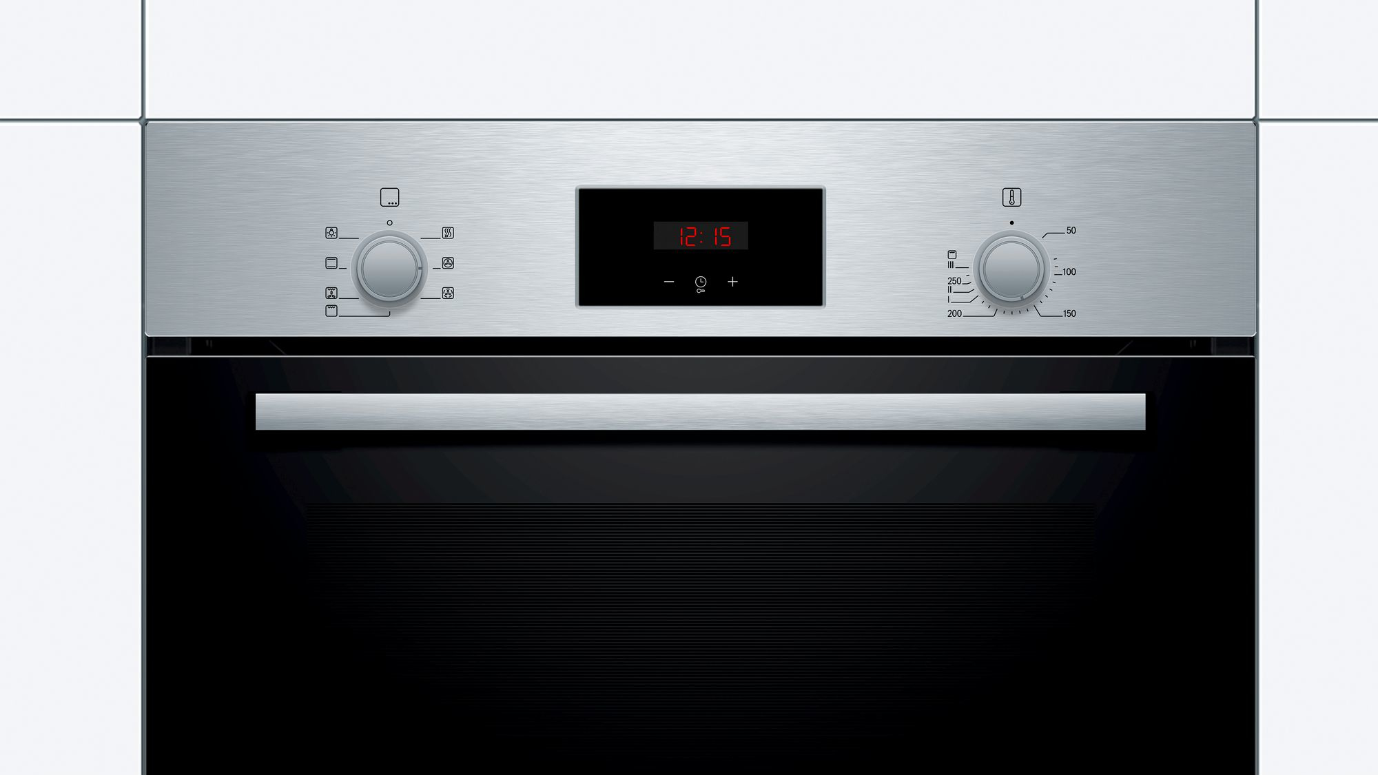 Bosch HBF133BR0 Einbau-Backofen, EcoClean Direct Reinigungshilfe, 3D Heißluft Backen auf 3 Ebenen, A