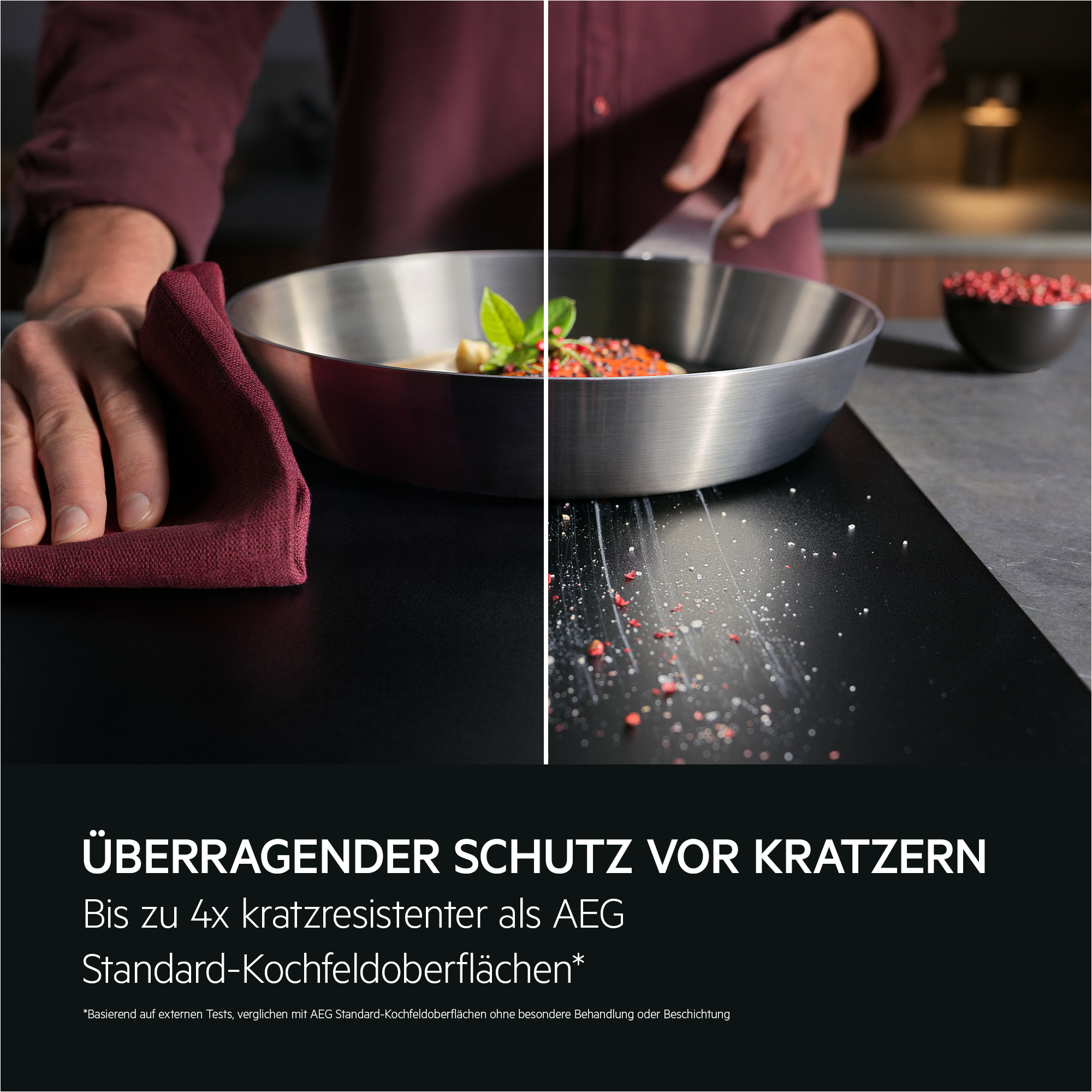 AEG TI64IB1FIZ Induktionskochfeld 60cm SaphirMatt SenseBoil