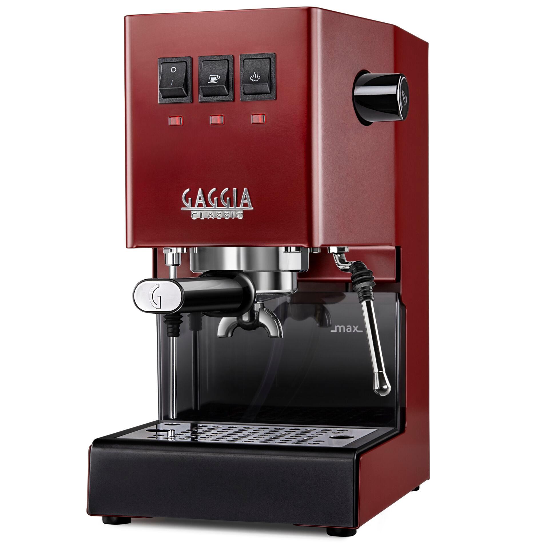 Gaggia Classic Evo E24 Espressomaschine Edelstahl, rot RI9481/12