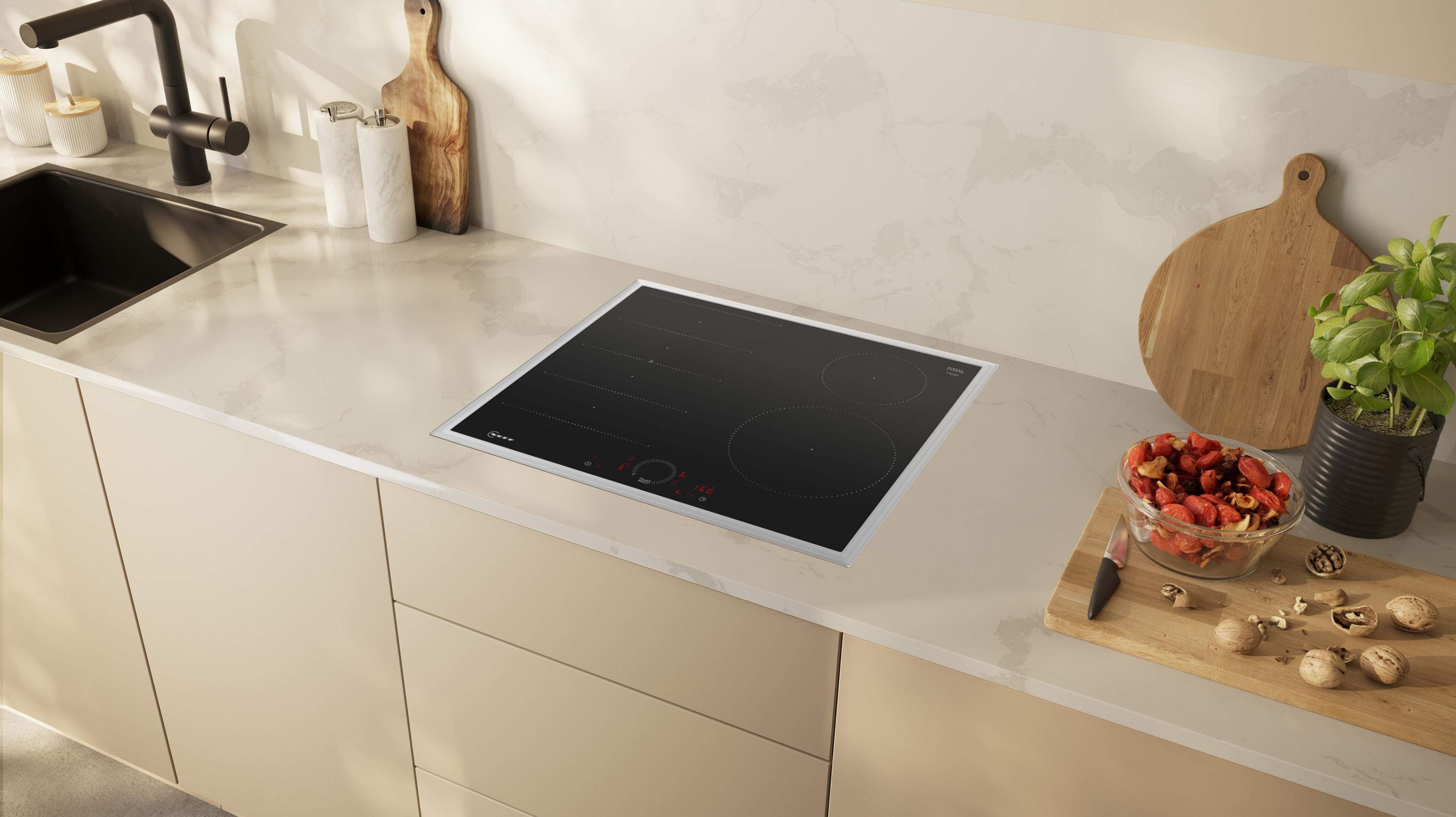 Neff T66SHE4L0 N 70, Induktionskochfeld, 60 cm, Mit Rahmen aufliegend