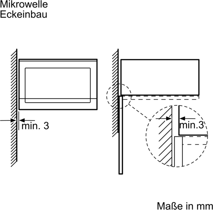 Neff HLAWD23N0 N50 Einbau-Mikrowelle, 800 W, 60cm breit, EasyClock, schwarz