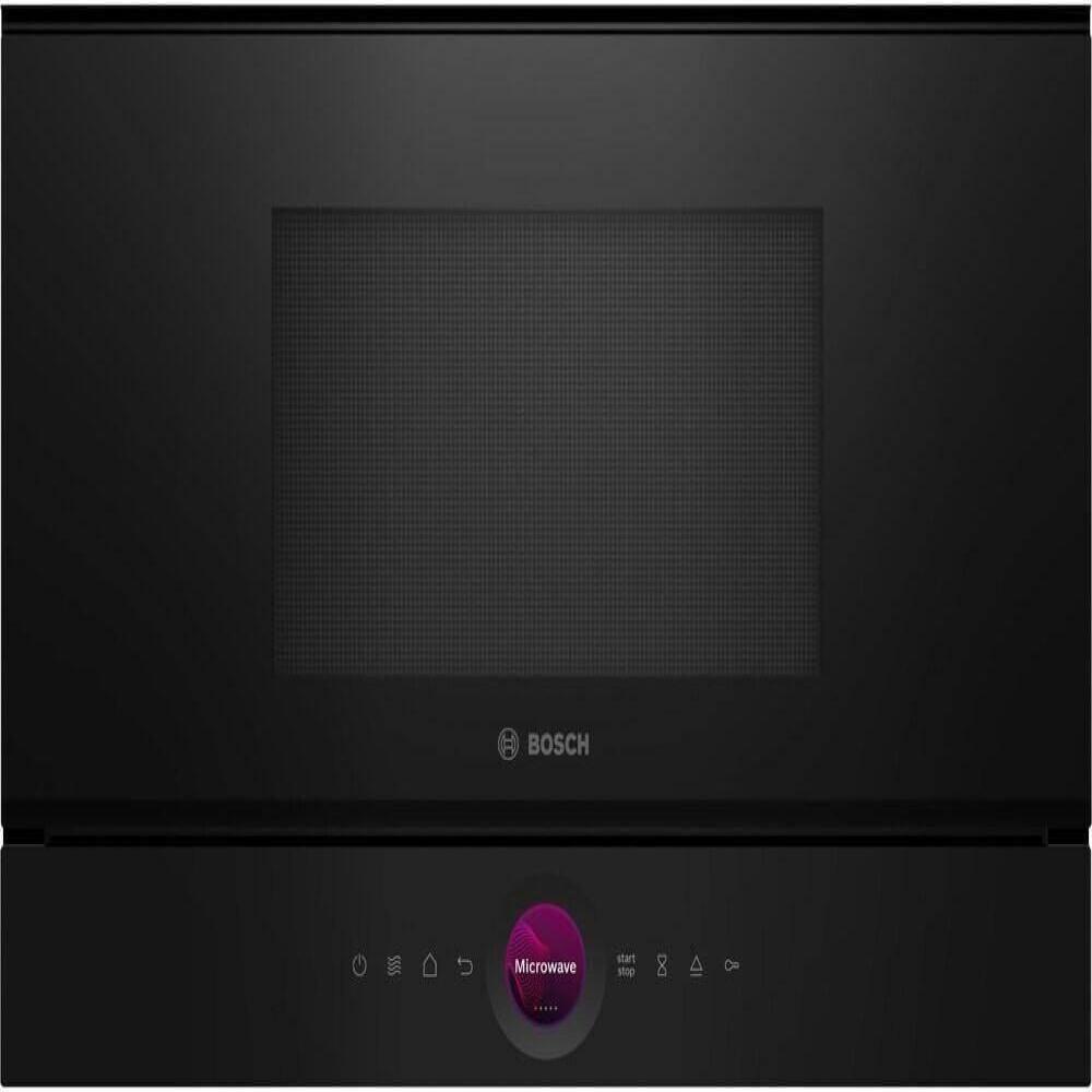Bosch BFL7221B1 Serie 8 Einbau-Mikrowelle, 900 W, 21l, AutoPilot 7, Reinigungsunterstützung, schwarz