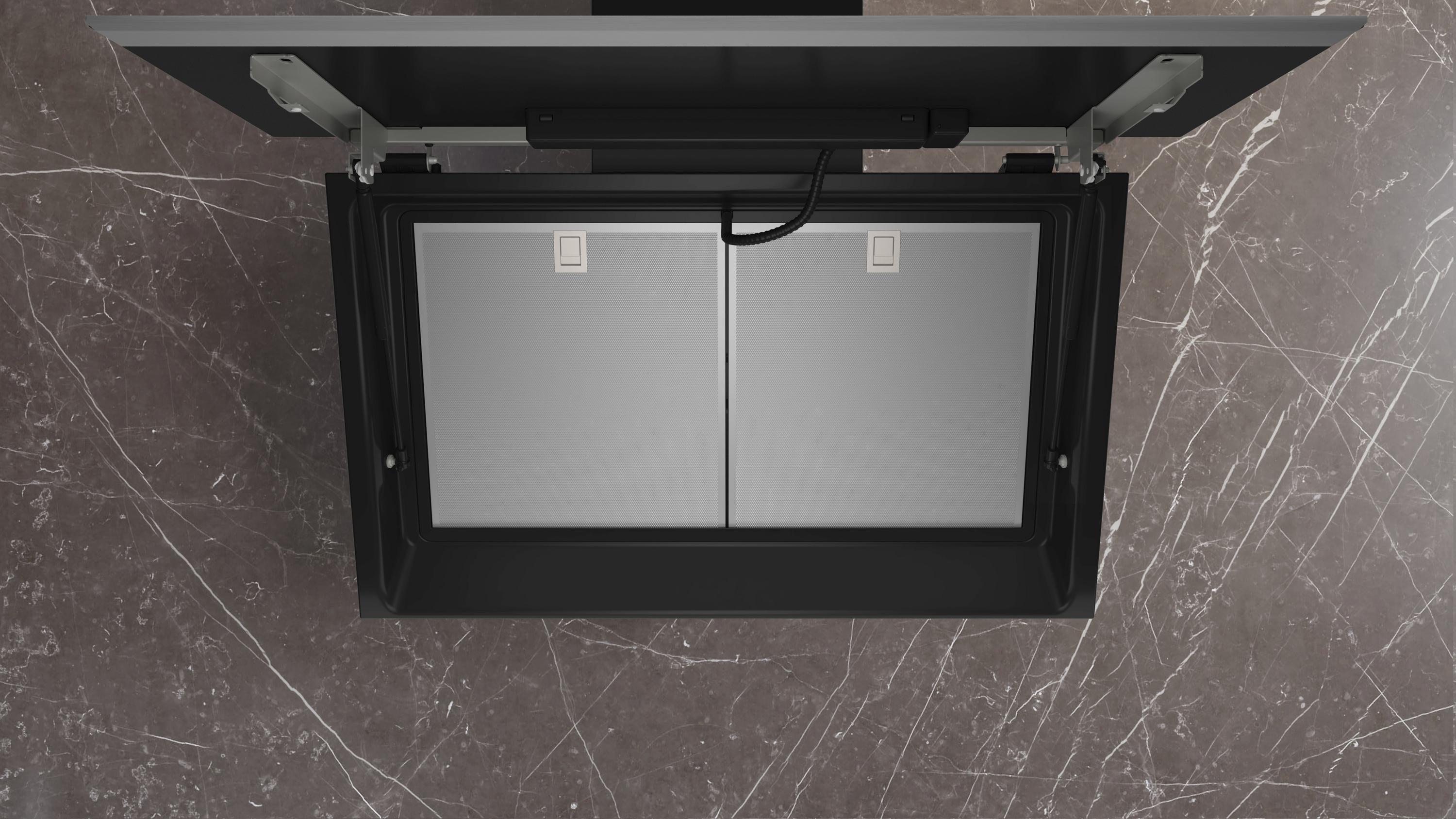 Siemens LC91KLT60 iQ700, Dunst­ab­zugs­hau­be schwarz, 90 cm, Home Connect , A+