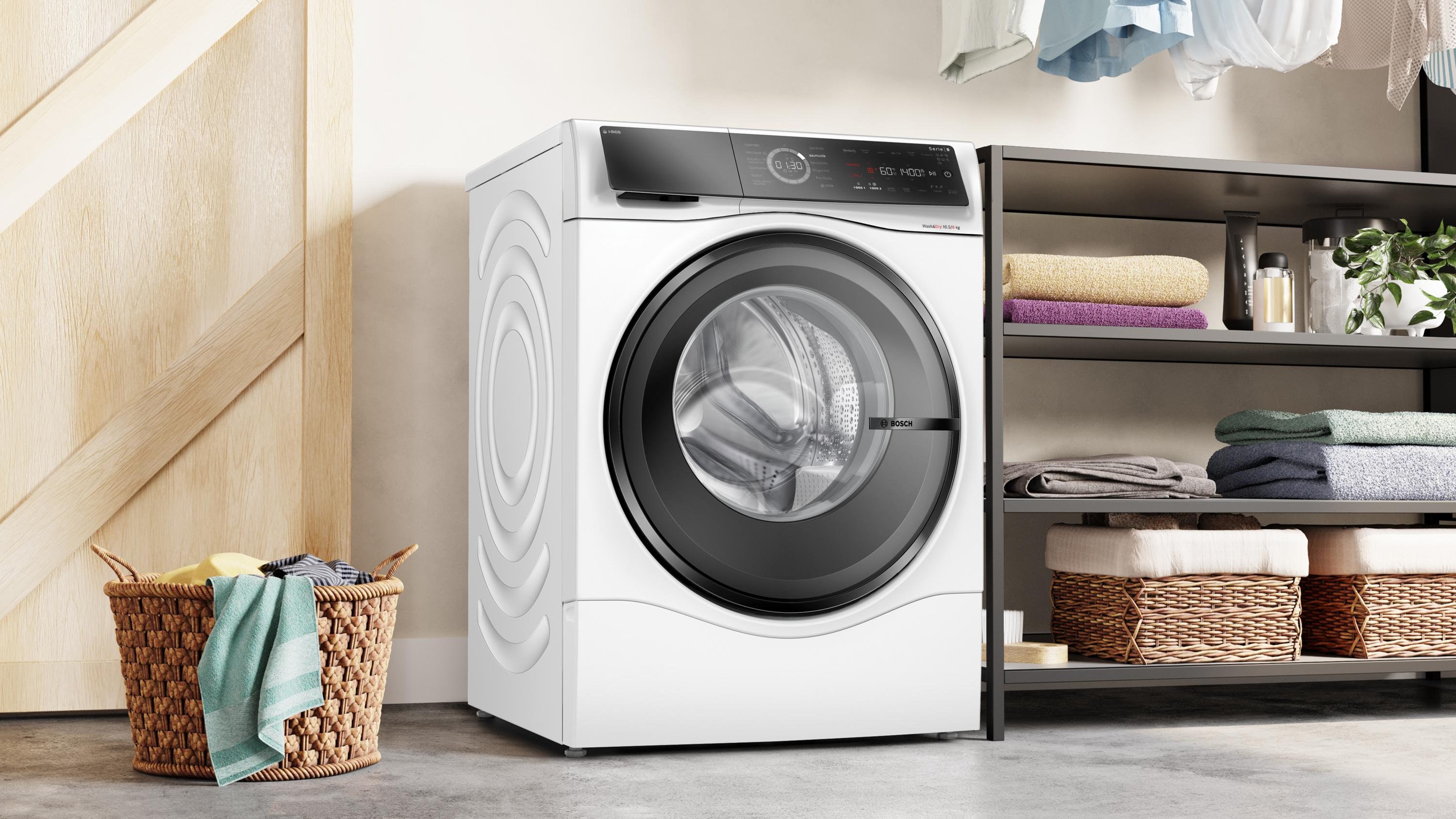 Bosch WNC254A40 Serie 8, Waschtrockner, 10.5/6 kg, max. 1400 U/min.