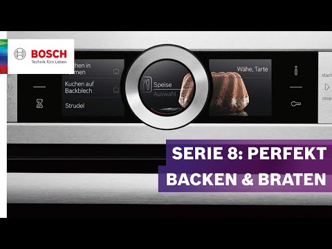 Bosch HSG636BS1 Serie 8 Dampfbackofen 71 Liter Dampfgaren Grill TFT Display A+ 