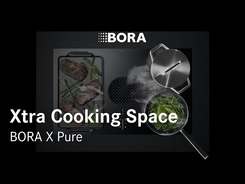 BORA PUXU2R X Pure Rough ( Matt)  Flächeninduktions-Kochfeld mit integriertem Kochfeldabzug - Umluft
