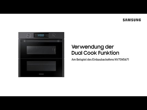 Samsung NV75T8579RK Infinite Dual Cook Einbaubackofen 60cm, Pyrolyse, A+
