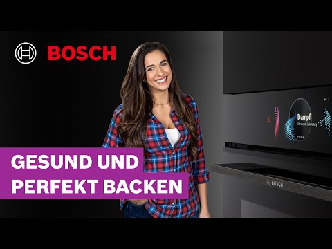 Bosch HSG7361B1 Serie 8 Einbau-Dampfbackofen, 60cm breit, 71 Liter, Air Fry, Dampf-Funktion Plus, Heißluft sanft, schwarz, A