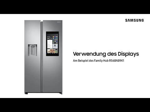 Samsung RS6HA8891B1 Side-by-Side Kühlschrank mit Family Hub, 389 Liter Kühlen, 225 Liter Gefrieren, 