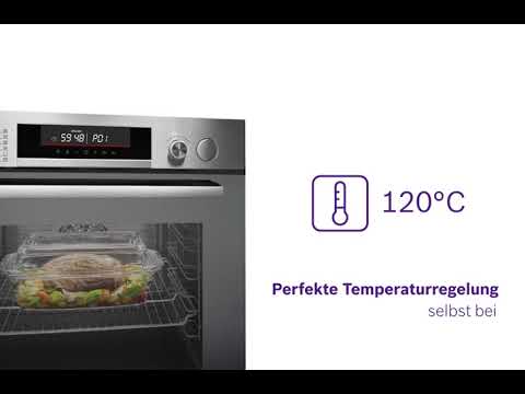 Bosch HBG579BS0 Serie 6 Einbau-Backofen, 60 cm breit, 71l, Pyrolyse, AutoPilot 40, edelstahl, A