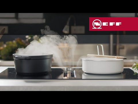 Neff T58TL6EN2 N90 Induktionskochfeld mit Dunstabzug 80 cm Rahmen aufliegend, B